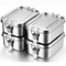 Leakproof Stainless Steel Bento Box With Lockable Clips 2