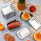 Leakproof Stainless Steel Bento Box With Lockable Clips 3