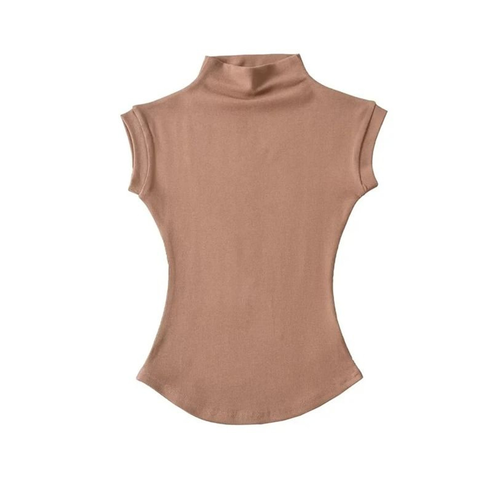 Sleeveless Turtleneck Slim Fit Womens Top 10