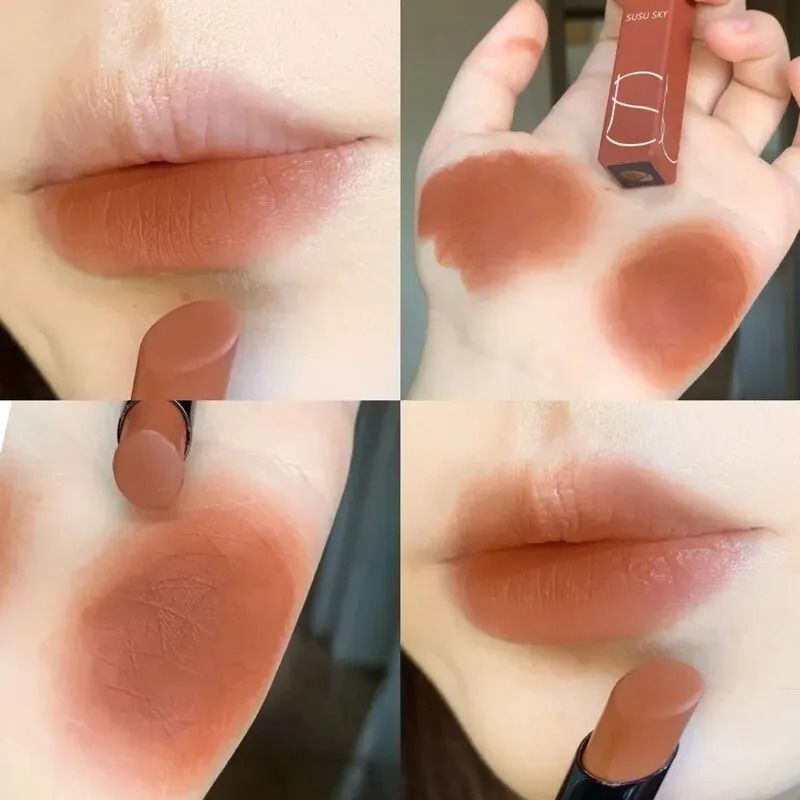 Thin Tube Matte Lipstick Waterproof Long Lasting Lip And Cheek Color 9