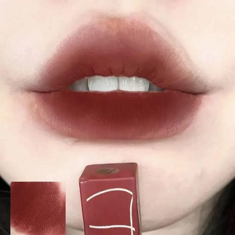 Thin Tube Matte Lipstick Waterproof Long Lasting Lip And Cheek Color 3