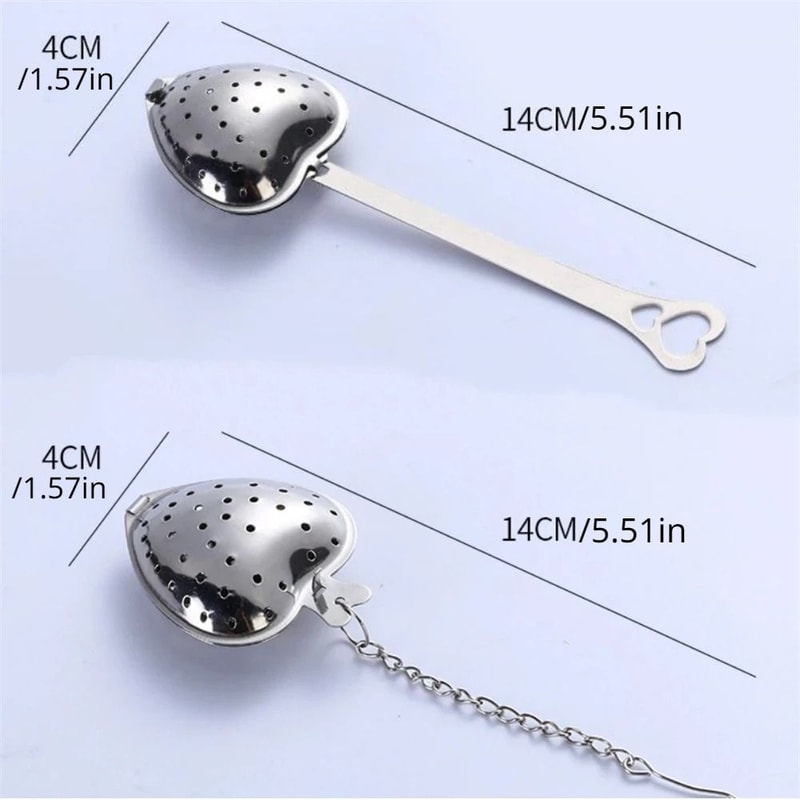 Heart Shaped Stainless Steel Tea Infuser For Loose Leaf Tea 1