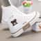 Womens Canvas High Top Sneakers Breathable Casual Shoes 2
