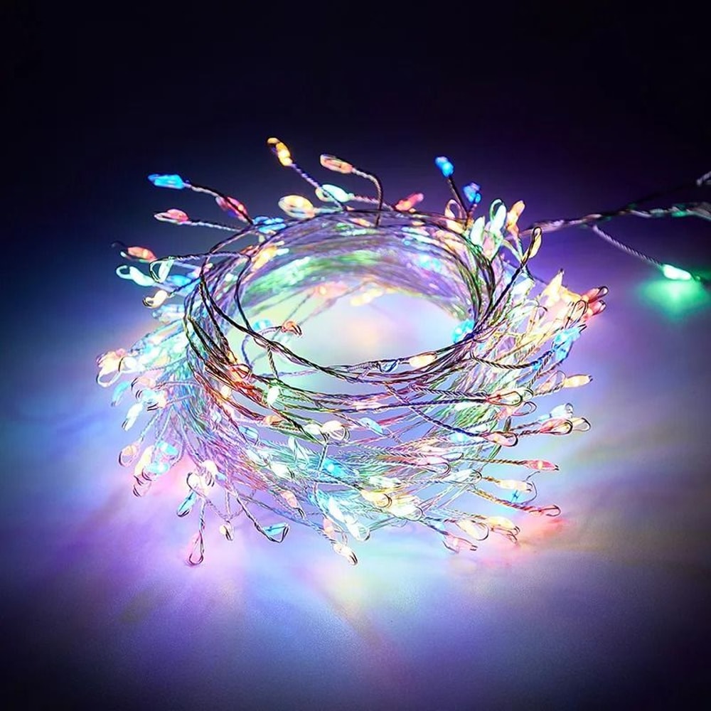 USB Powered LED Firecracker String Lights With Remote Control For Home And Events 8