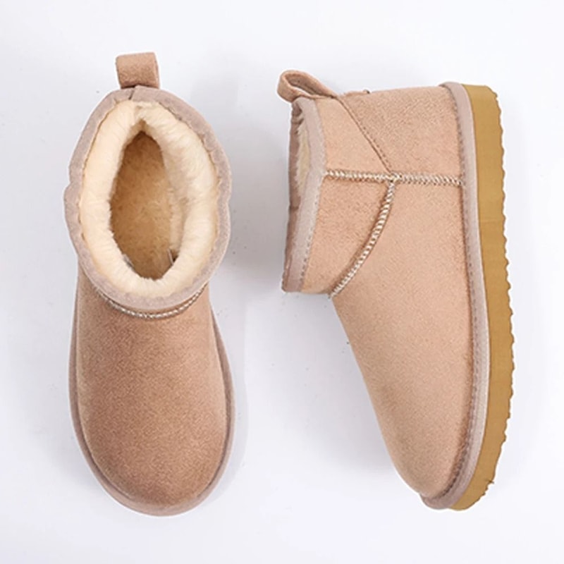 Cozy Plush Short Ankle Winter Snow Boots For Women Warm Waterproof Fashion 2