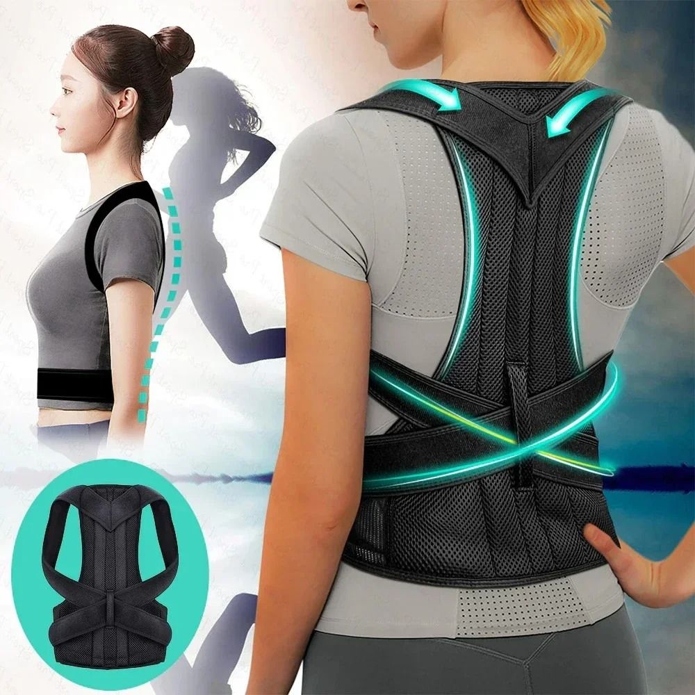 Adjustable Breathable Posture Corrector For Back And Shoulder Support 0