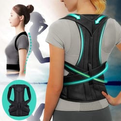 adjustable breathable posture corrector for back and shoulder support
