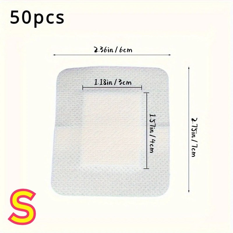 Large Hypoallergenic Adhesive Wound Dressings For First Aid 50 Pcs 6