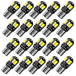 t10 w5w led car bulbs 5730 8smd 12v white light pack