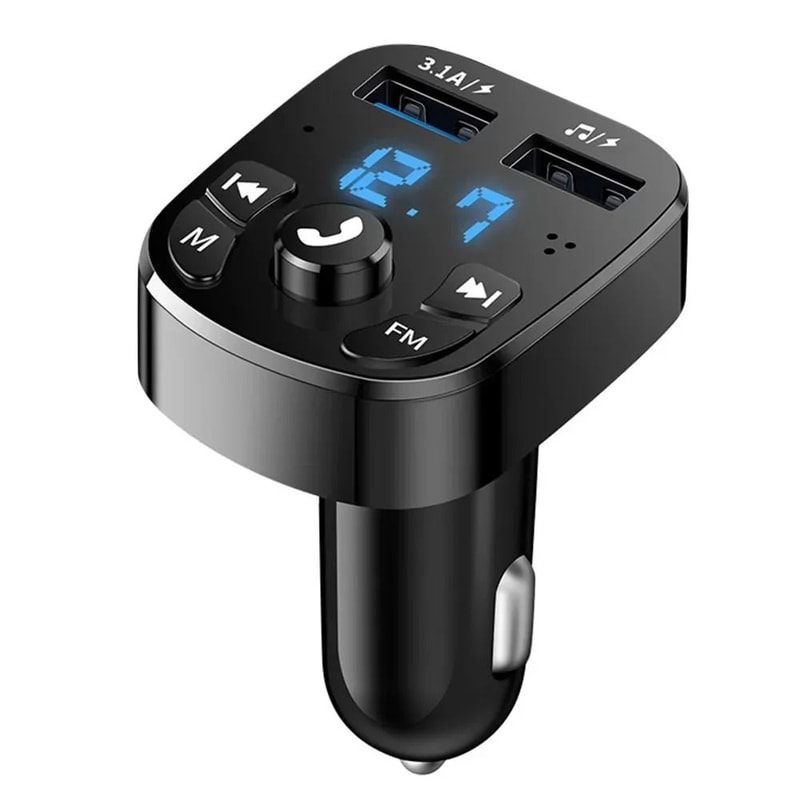 Bluetooth FM Transmitter Car Charger With Dual USB Fast Charging And MP3 Player 6