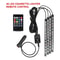 Universal Car RGB LED Interior Ambient Light Strips 8 Color Kit 7