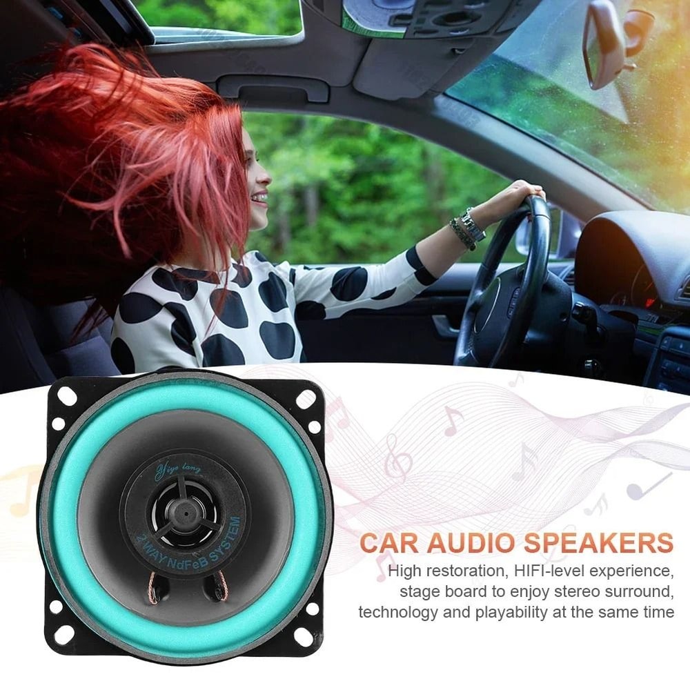 Universal HiFi Car Coaxial Speakers Full Range 456 Inch Audio System 100W160W 2
