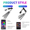 RGB Neon LED Car Interior Ambient Light Kit With App And Remote Control 1