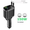 Car Charger With Retractable Cable And Fast Charging Power Display 7