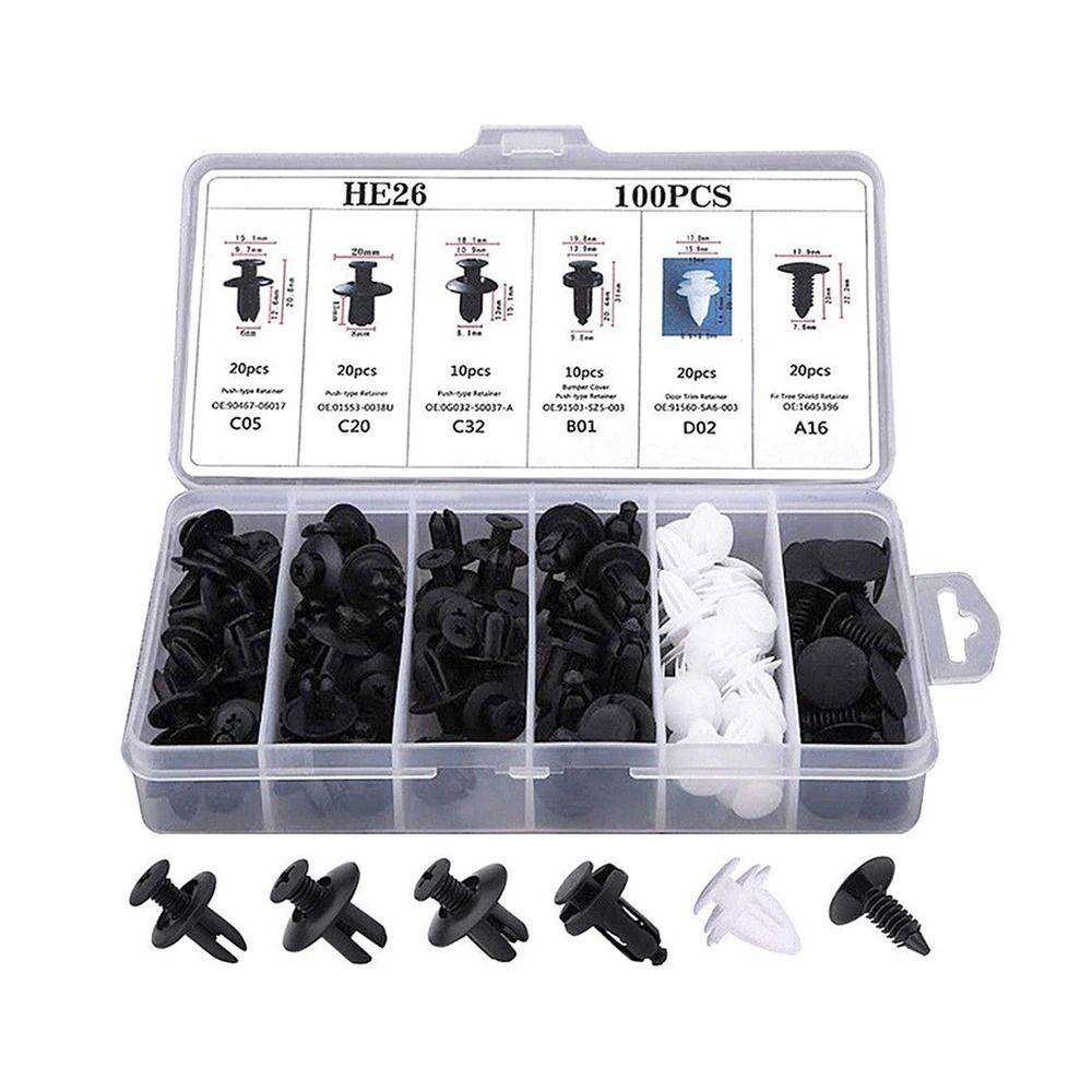 Car Plastic Retainer Clip Kit For Trim And Bumper Repair 7