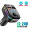 Car Bluetooth 50 FM Transmitter With PD Type C Dual USB And Ambient Light 2