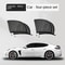 Car Rear Side Window Sunshade Set Mesh Protect UV And Privacy 9