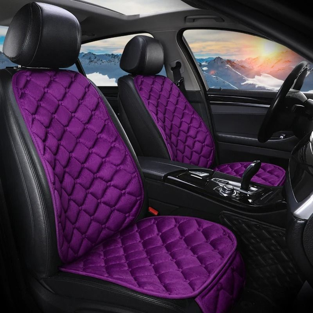 Car Seat Cover Protector Universal Winter Warm Seat Cushion Three Piece Set 1