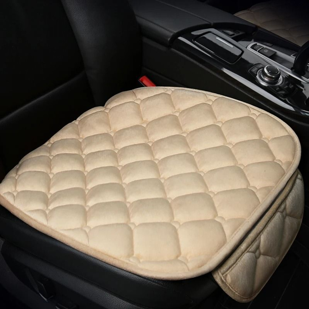 Car Seat Cover Protector Universal Winter Warm Seat Cushion Three Piece Set 3
