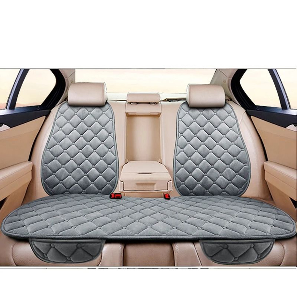Car Seat Cover Protector Universal Winter Warm Seat Cushion Three Piece Set 10