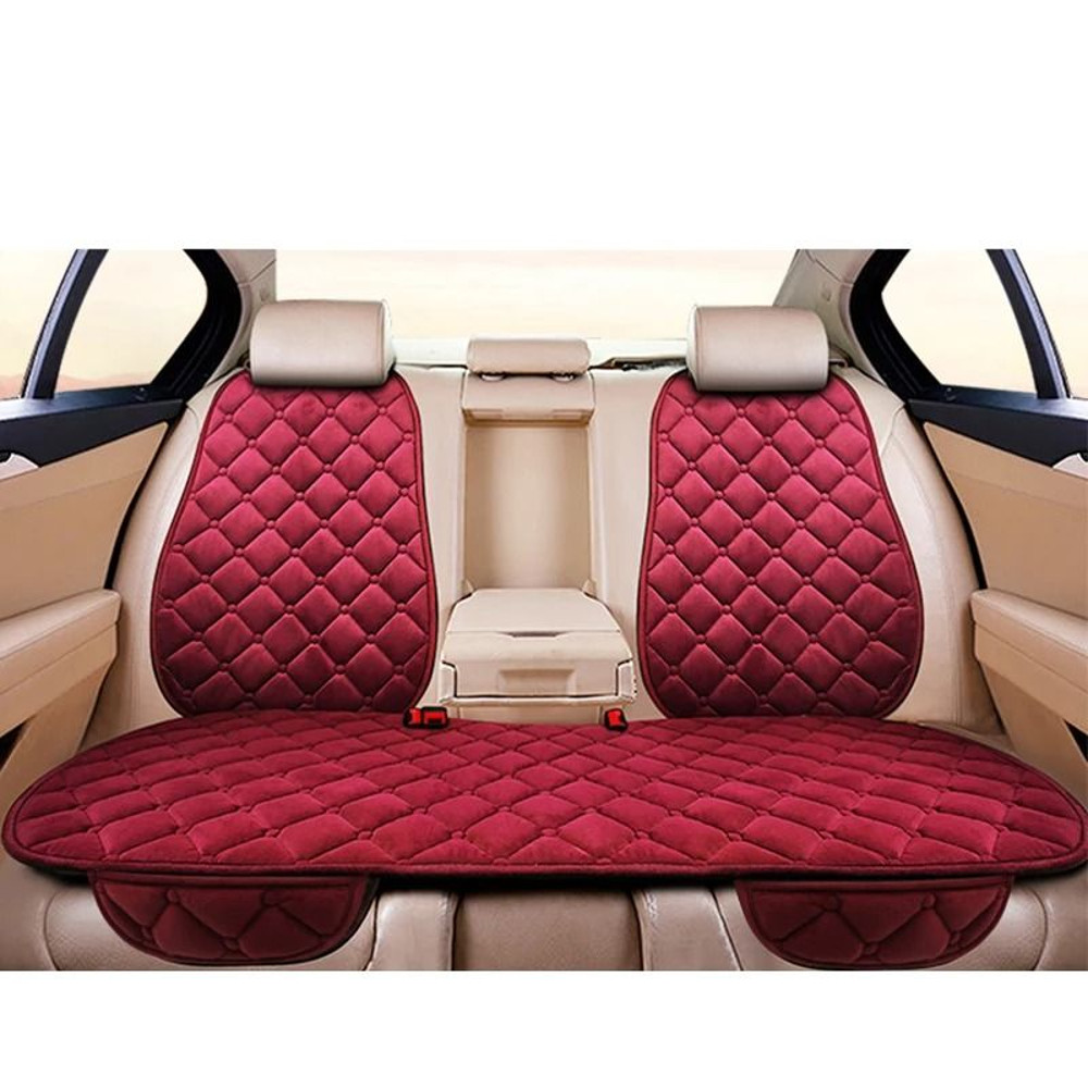 Car Seat Cover Protector Universal Winter Warm Seat Cushion Three Piece Set 25