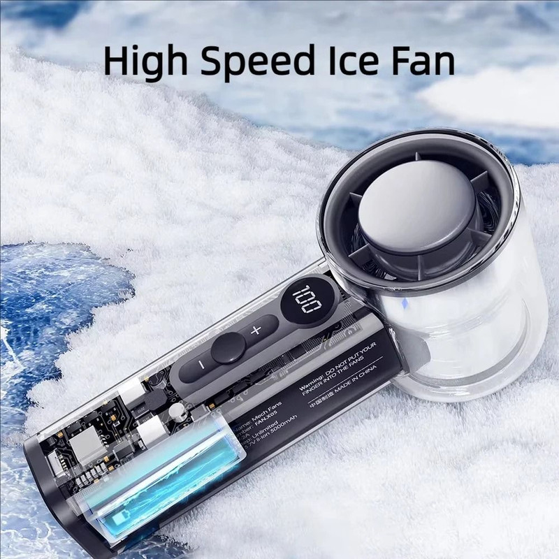 Portable Rechargeable Handheld Fan With Semiconductor Cooling And USB Power 5