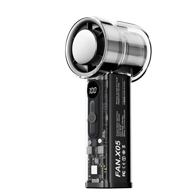 Portable Rechargeable Handheld Fan With Semiconductor Cooling And USB Power 6