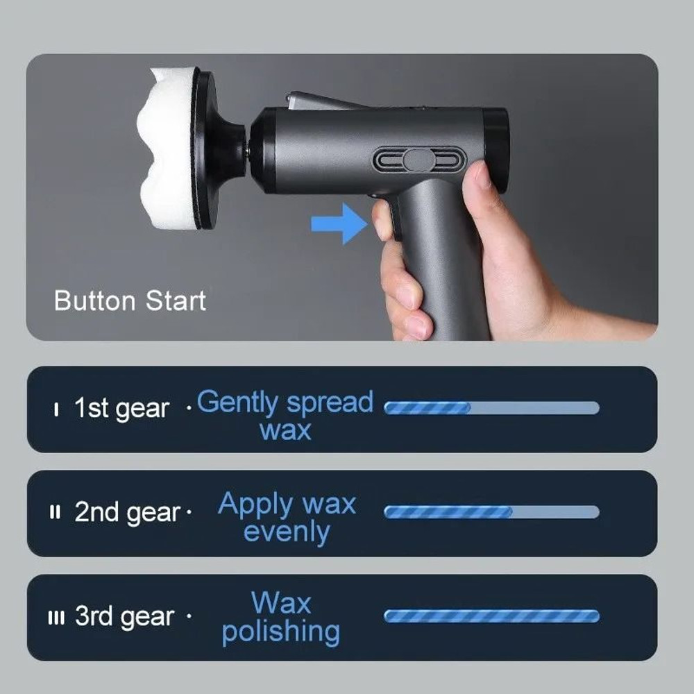 Handheld Wireless Car Polisher For Waxing And Body Cleaning 3