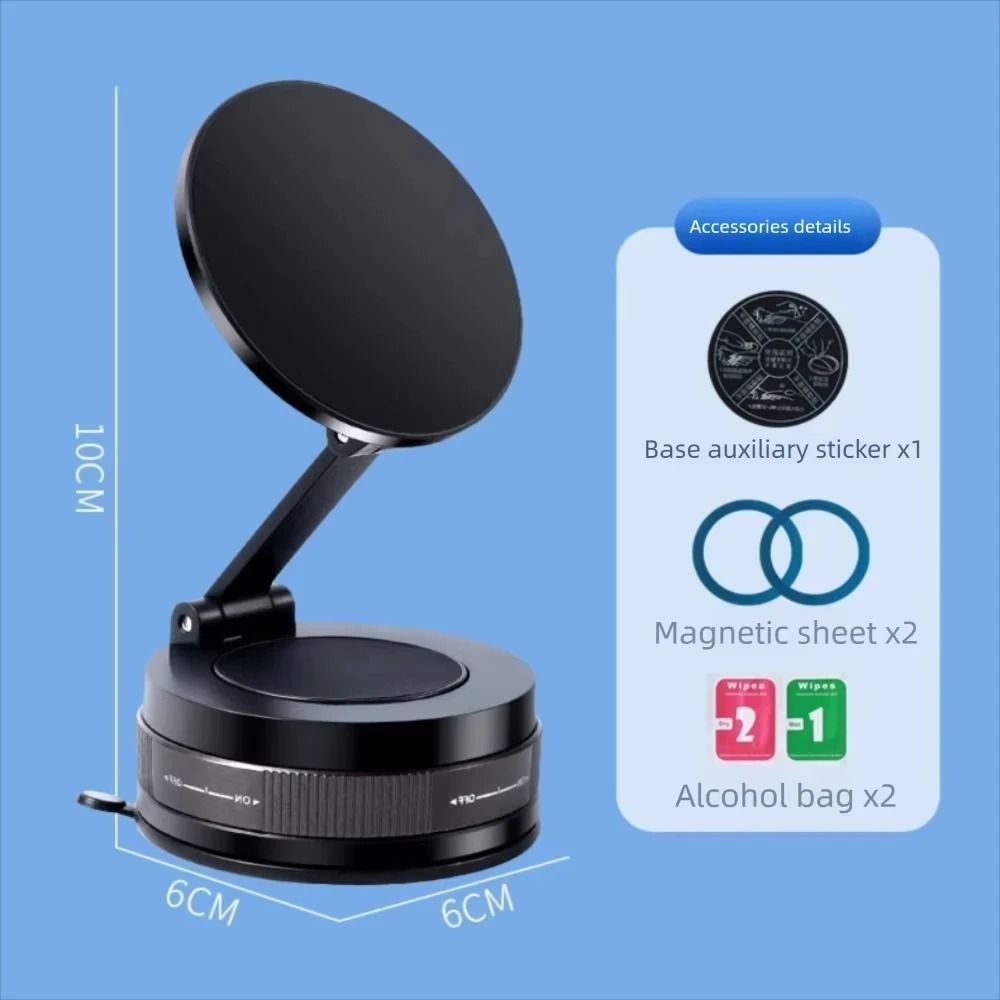 Vacuum Magnetic Phone Holder With Adjustable Suction Cup Stand 1