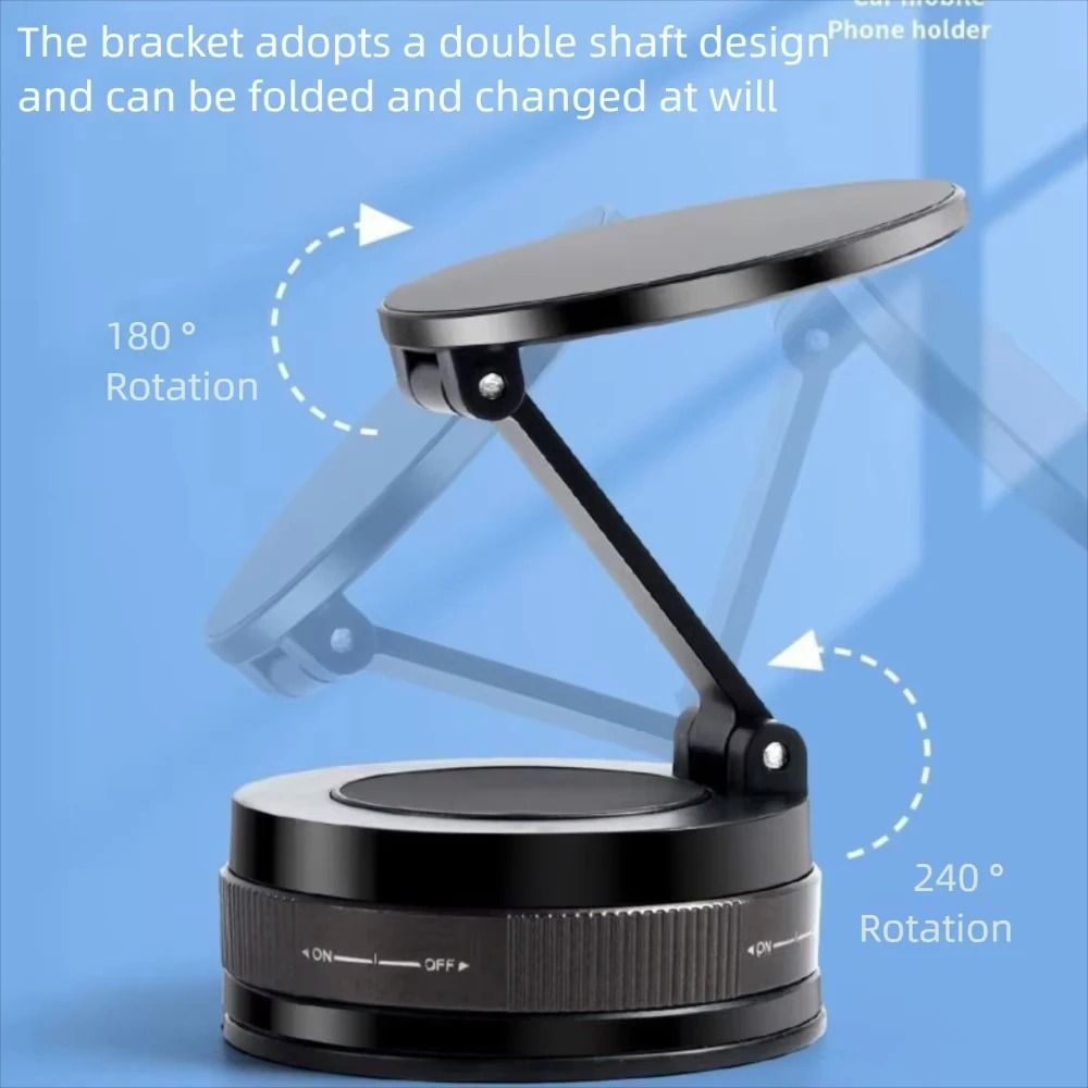 Vacuum Magnetic Phone Holder With Adjustable Suction Cup Stand 2