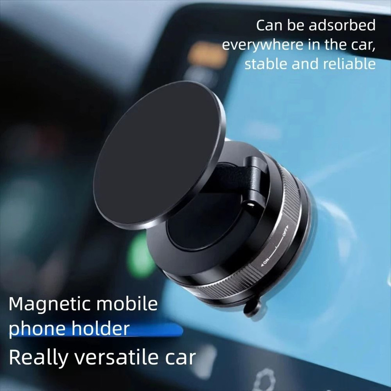 Vacuum Magnetic Phone Holder With Adjustable Suction Cup Stand 5
