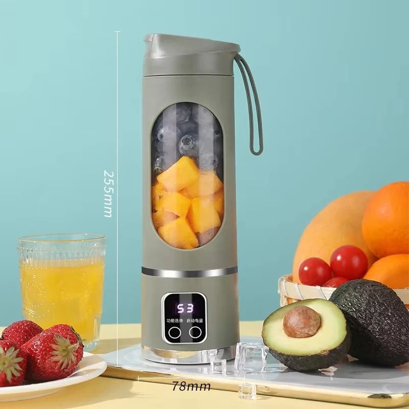 12blade Portable Electric Fruit Juicer With 450 Ml Capacity And USB Recharge 5