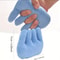 Hand Rehabilitation Grip Cushion With Finger Separators Blue 0