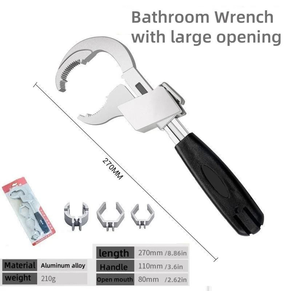 Universal Sink And Faucet Wrench For Home Plumbing And Installation 10