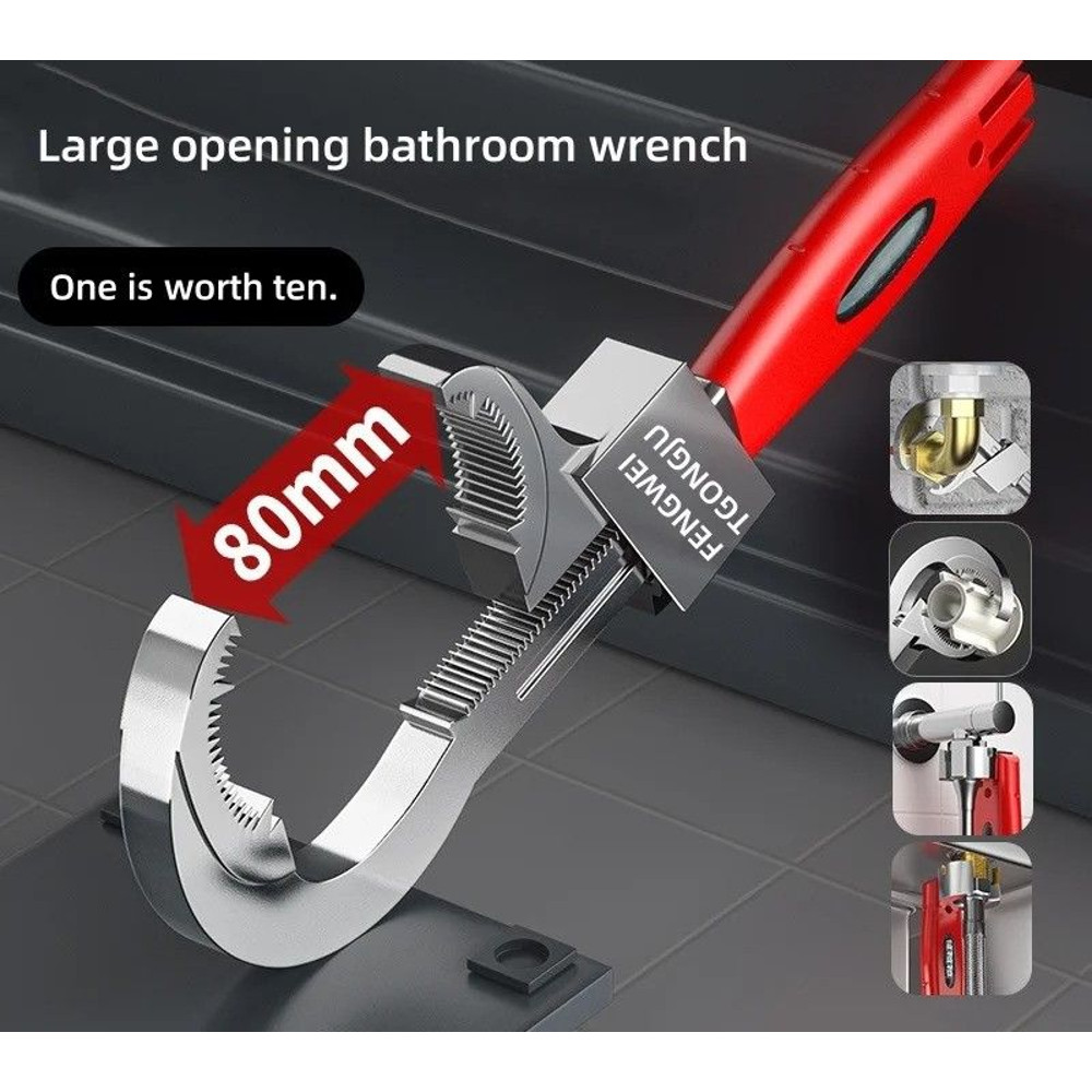 Universal Sink And Faucet Wrench For Home Plumbing And Installation 1