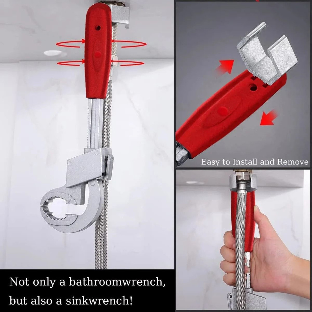 Universal Sink And Faucet Wrench For Home Plumbing And Installation 4