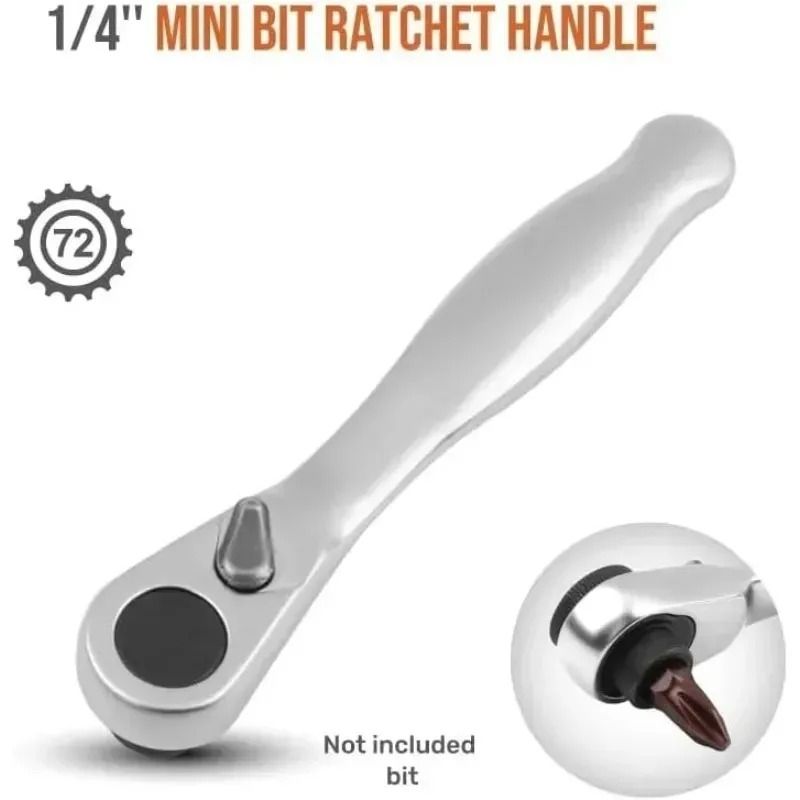 Quarter Inch Drive Ratchet Wrench With 72 Tooth Quick Release 3