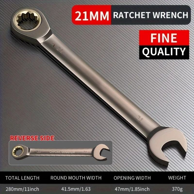 Dual Purpose Ratchet Wrench Open Spanner For Professional Auto Repair 17