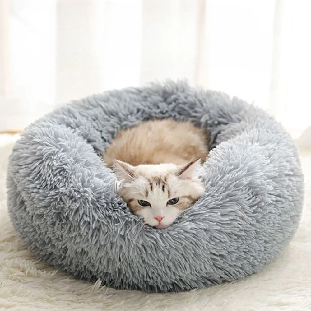 Warm Plush Pet Nest Bed For Cats And Small Dogs Detachable And Washable 1