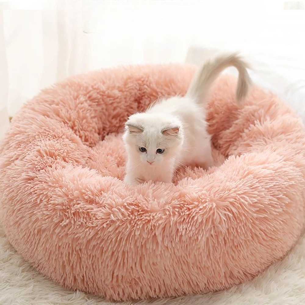 Warm Plush Pet Nest Bed For Cats And Small Dogs Detachable And Washable 2