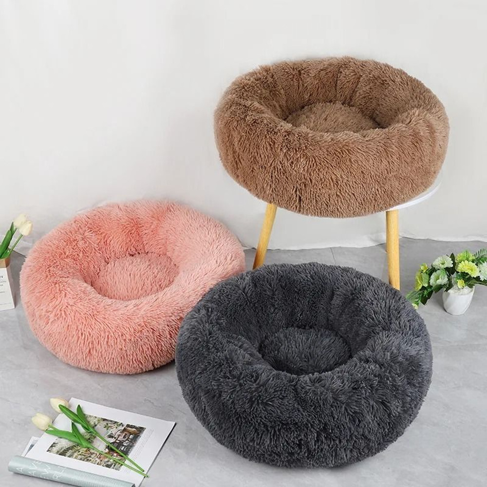 Warm Plush Pet Nest Bed For Cats And Small Dogs Detachable And Washable 3