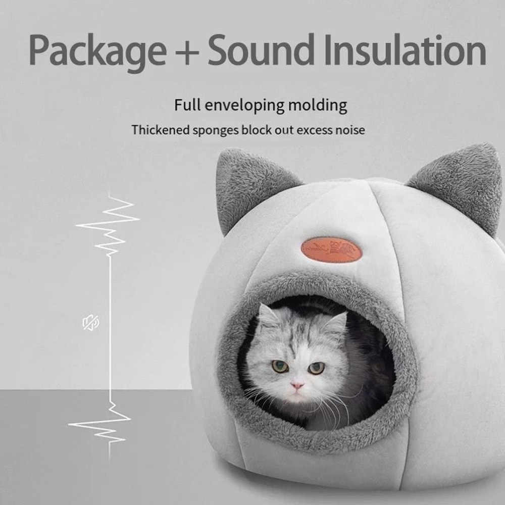 Warm Comfortable Cat House Hideaway Room For Indoor Pets 1