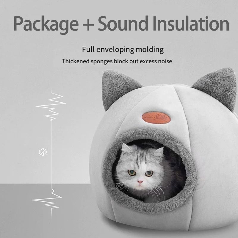 Warm Comfortable Cat House Hideaway Room For Indoor Pets 1