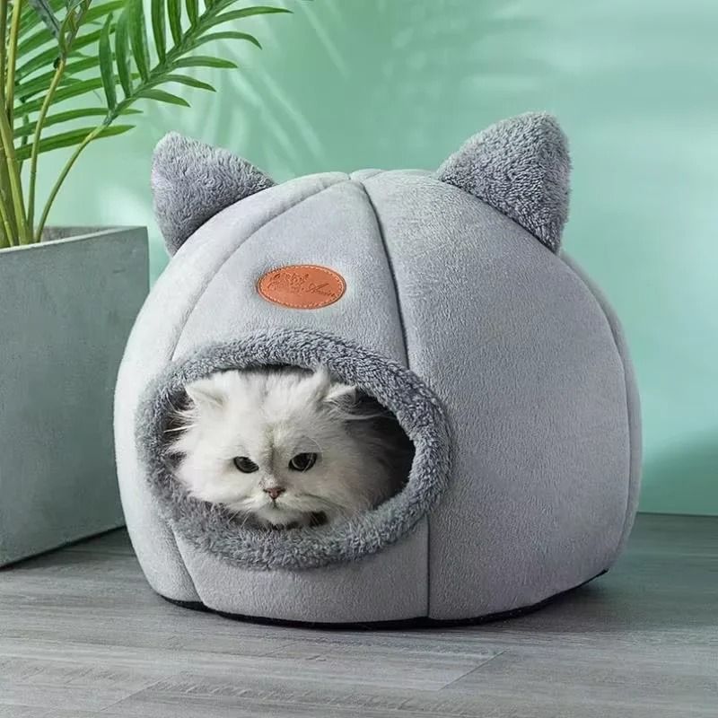Warm Comfortable Cat House Hideaway Room For Indoor Pets 6
