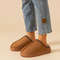 Fuzzy Fur Winter Slipper Boots Anti Slip Soft Sole Indoor Outdoor Couple House Shoes 1