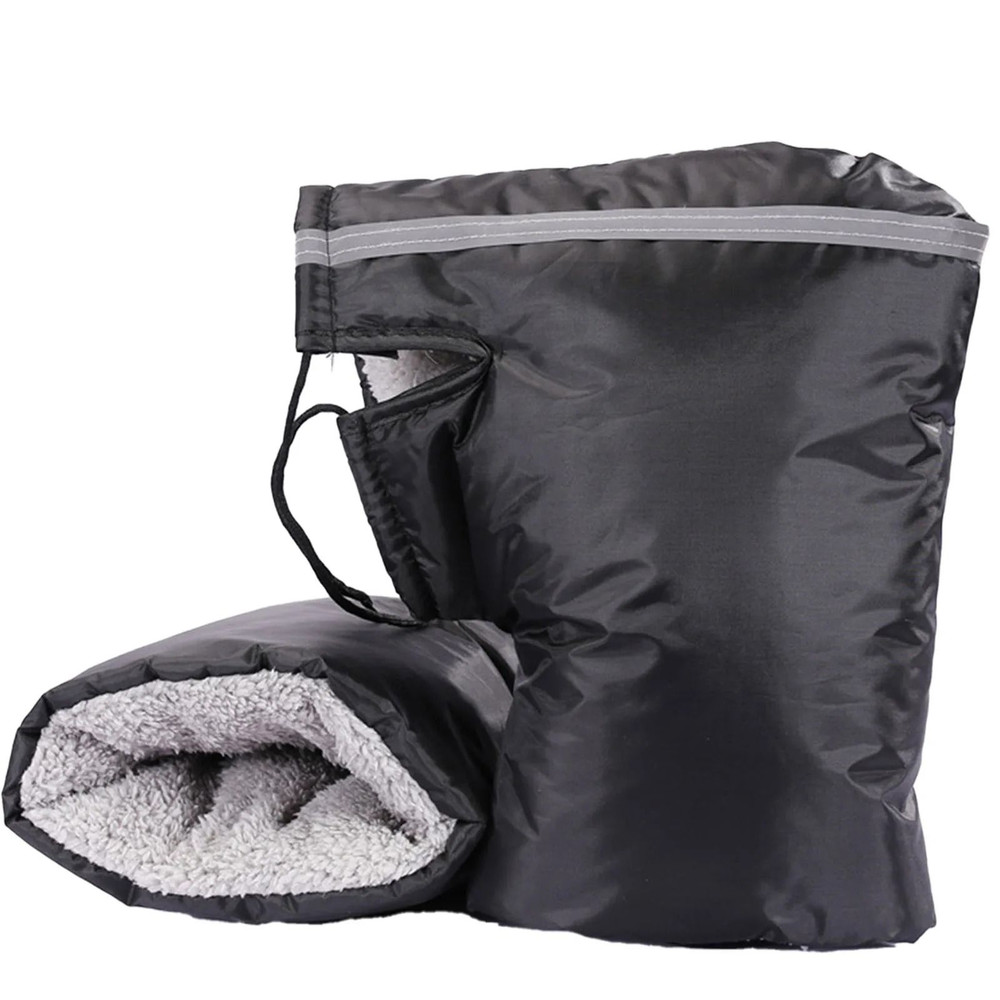 Winter Electric Bike Gloves Plush Handlebar Mittens Windproof Warm Cover For Bicycle Motorcycle 9