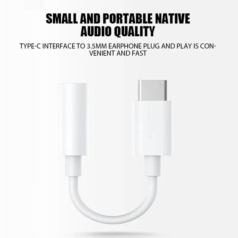 USB Type C To Audio Jack Adapter For Headphones And Earphones 1
