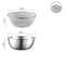 Stainless Steel Drain Basin Set With Strainer And Measuring Scale For Kitchen Washing And Rinsing 6