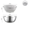 Stainless Steel Drain Basin Set With Strainer And Measuring Scale For Kitchen Washing And Rinsing 7