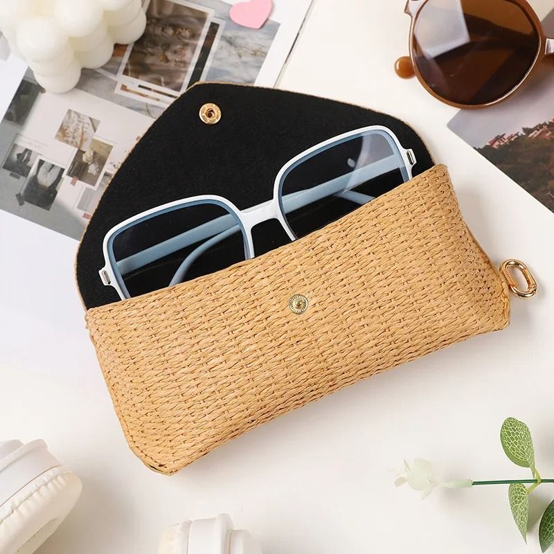 Portable Grasslike Mesh Glasses Storage Box PressResistant Sunglasses Case 3